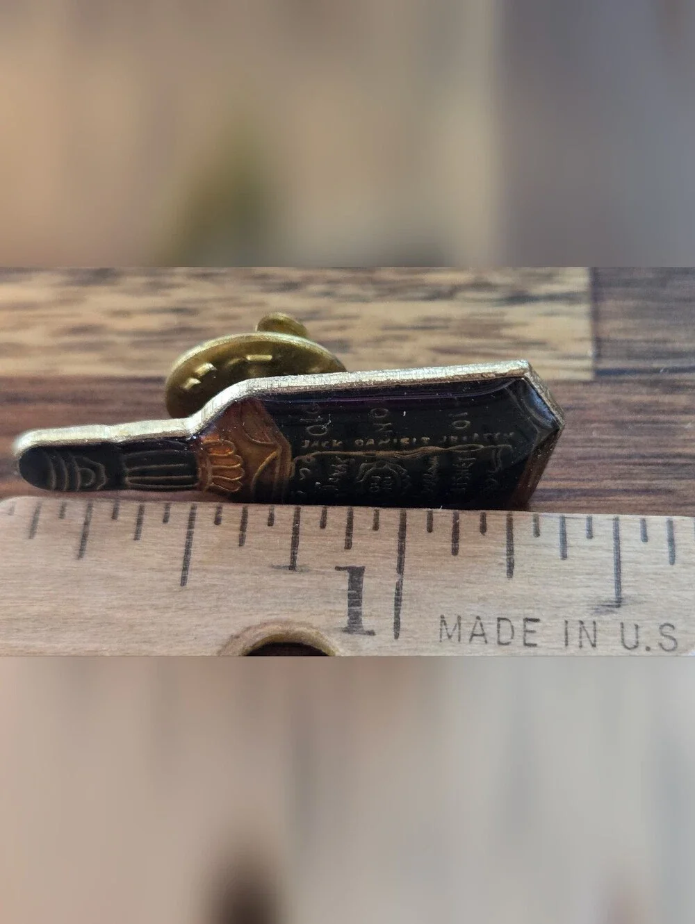 Jack Daniel's Old No. 7 Tennessee Whiskey Bottle Enamel Lapel Pin